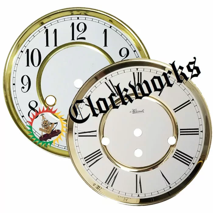 Spun Silver Replacement Clock Dial 6 inches 152mm Roman Numeral Clocks CD461 