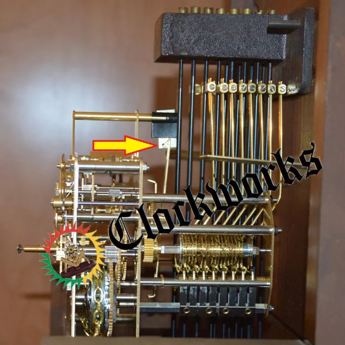 Suspension Spring for Floor Clock,Large Clock Regulator 0 25/32in Pin Spacing 