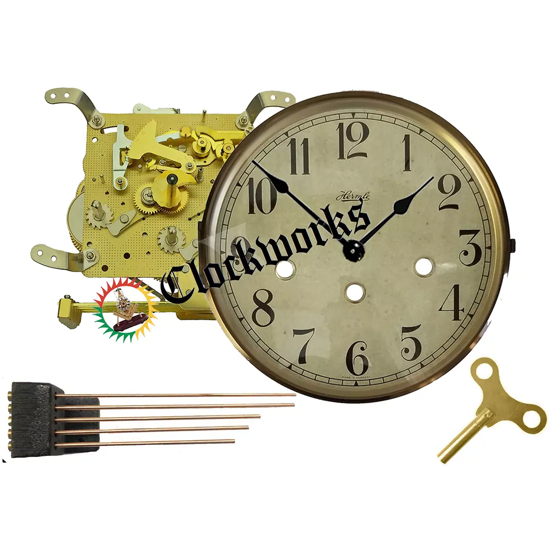 Hermle Clock Hand Nut Black 3 PIECES NEW Mechanical Mantel Wall Movement 1/4" 