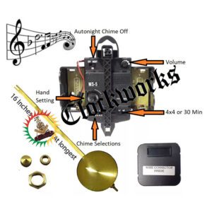 Christmas Chiming Clock Movement Bundle from