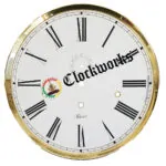 1161-853 Round Mechanical Grandfather Clock Dial wtr from