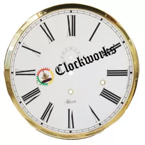 1161-853 Round Mechanical Grandfather Clock Dial wtr from