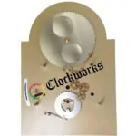 1161-853 Clock Dial White Floral Calendar wtr3 from