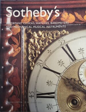 Soheyby's Importnat Clocks, Watches, Barometers and Mechanical Musical Instruments