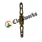 satin brass clock cabinet door ring pull 6-1-2 inch decorative hardware