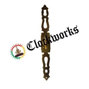 satin brass clock cabinet door ring pull 6-1-2 inch decorative hardware