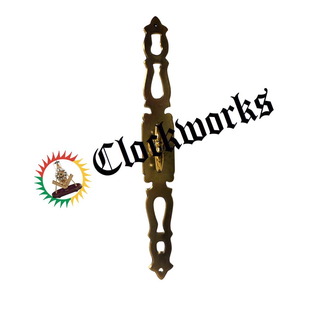 Clock Cabinet Door Ring Pull Satin Brass satin brass clock cabinet door ring pull 6-1-2 inch decorative hardware