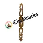 antiqued brass clock cabinet door ring pull 6-1-2 inch decorative hardware